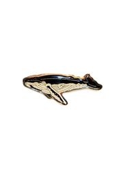 Hat Badge - Whale Swimming