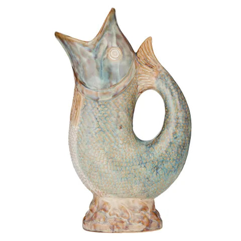 Pescado Ceramic Jug 19x9x31.5cm Mint - Coast to Coast