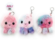 Plush Octopus Coin Purse Keyring