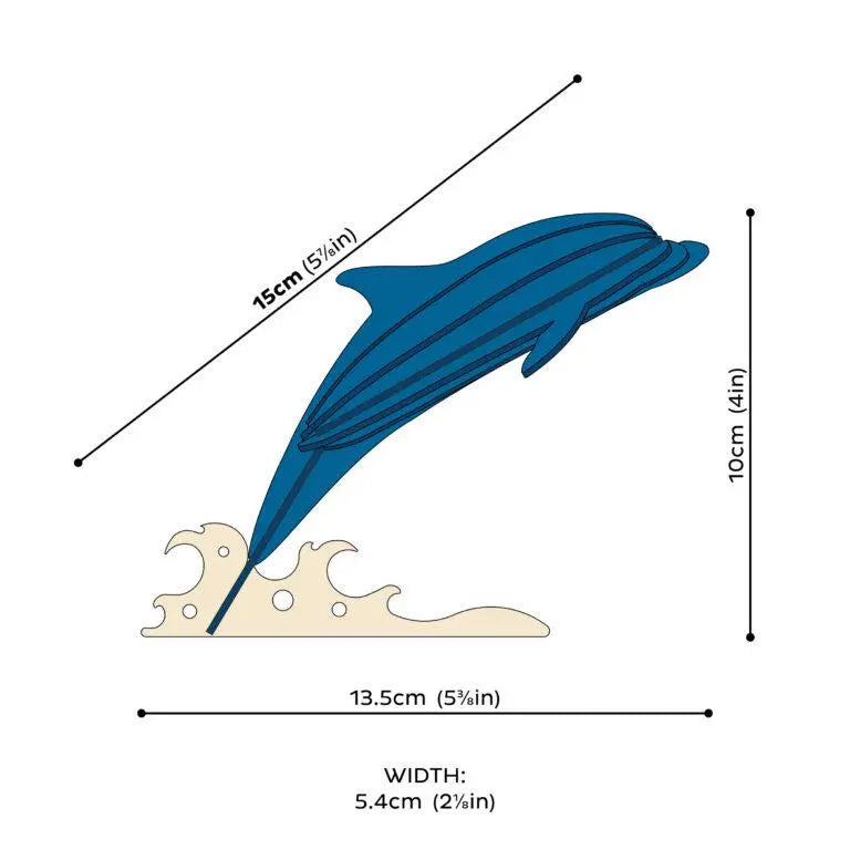 Plywood Model - Grey Dolphin