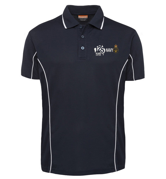 Navy - 125 Years of Our Nation Polo Shirt - Navy Blue XSmall