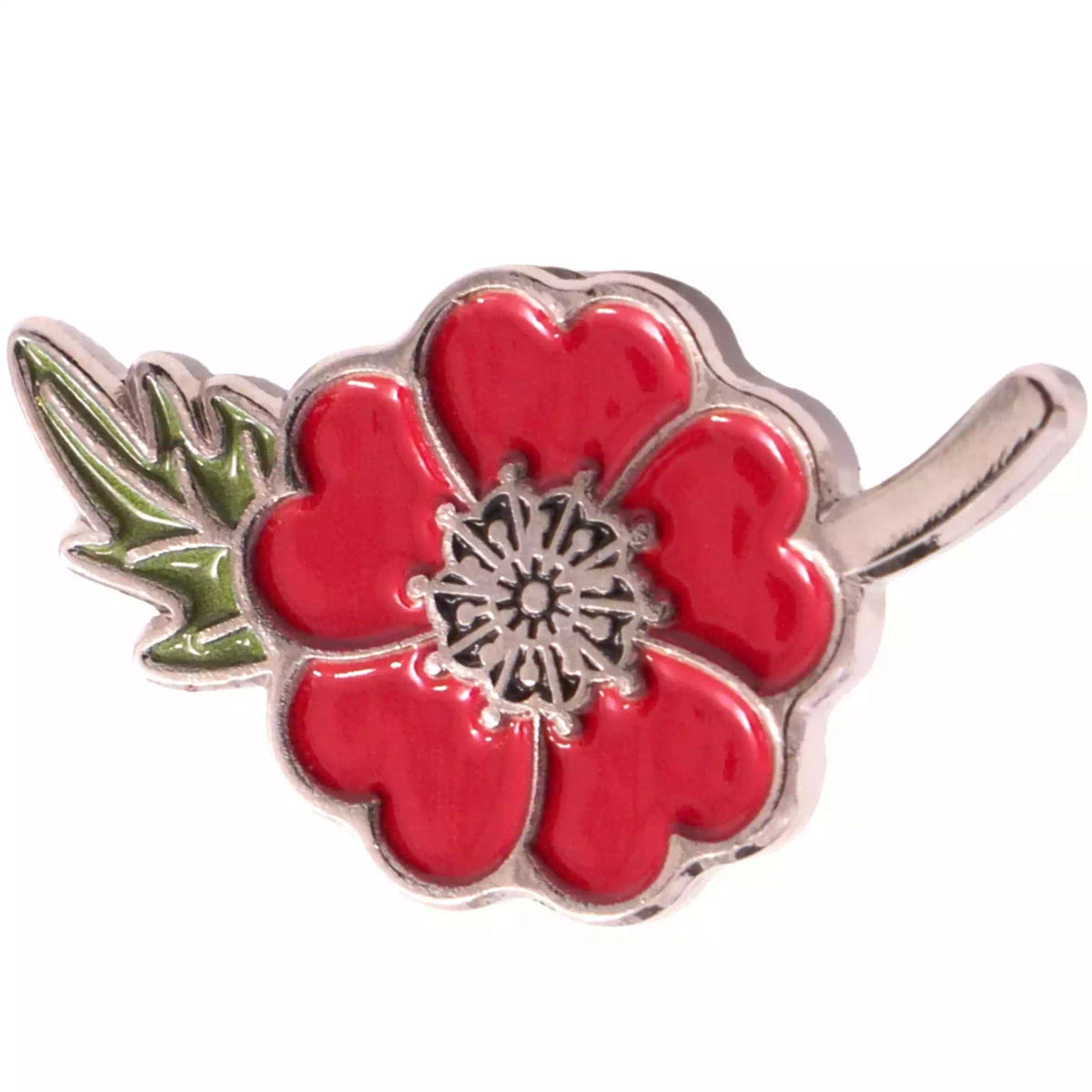 Poppy Stem Lapel Pin