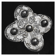 Postcard - The Galloway Hoard - Quatrefoil 'Face' Brooch