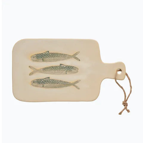 Riva Ceramic Paddle 19x35cm Ivory/Blue - Coast to Coast