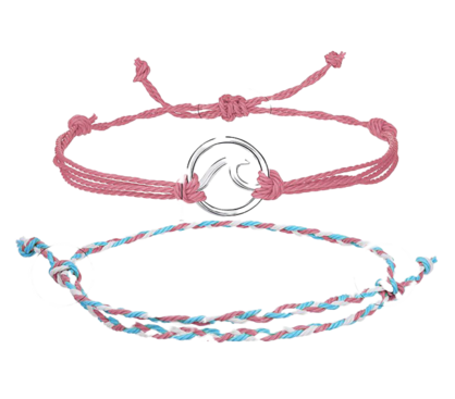 Ocean to Outback Bracelet String Round Wave Pink