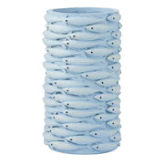 Sam Sardine Resin Vase 14x25cm Blue - Coast to Coast