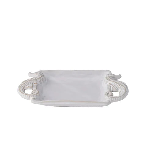 Seahorse Trinket Dish 16x9x2cm White - Coast to Coast