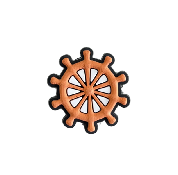 Shoe Charm - Ships Wheel