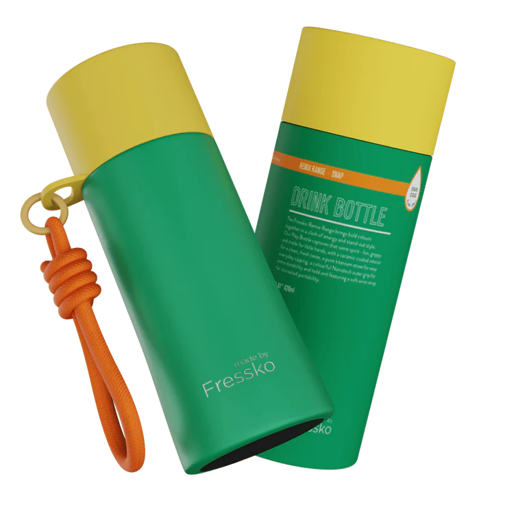 Fressko Play Bottle Ceramic Snap Green 420ml