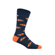 Bamboo Socks - Clownfish - 7-11 Navy