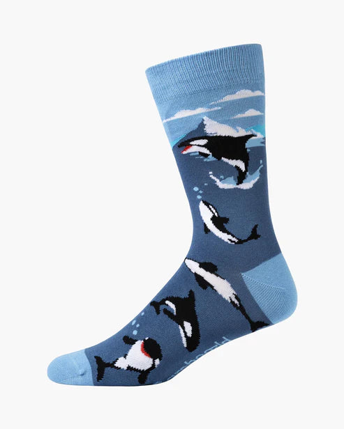 Bamboo Socks - Orca - 7-11 Blue