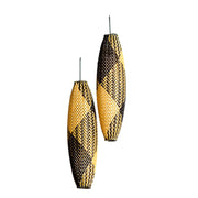 Sophia Emmett Entwined Cocoon Earrings Black/Gold