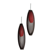 Sophia Emmett Double Mesh Earrings Red