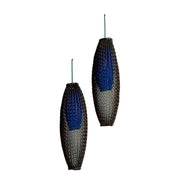 Sophia Emmett Double Mesh Earrings Blue