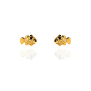 Stud Earrings - Clown Fish Gold
