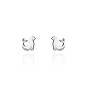 Stud Earrings - Seal Silver