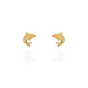Stud Earrings - Shark Gold