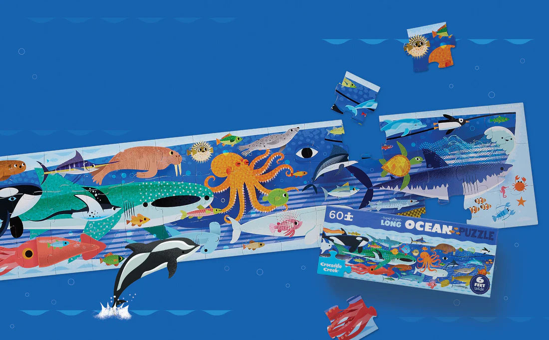 Super Duper Long Puzzle 36 pc - Ocean - Tiger Tribe