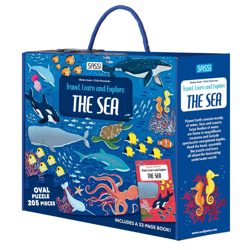 Travel, Learn & Explore The Sea Puzzle & Book