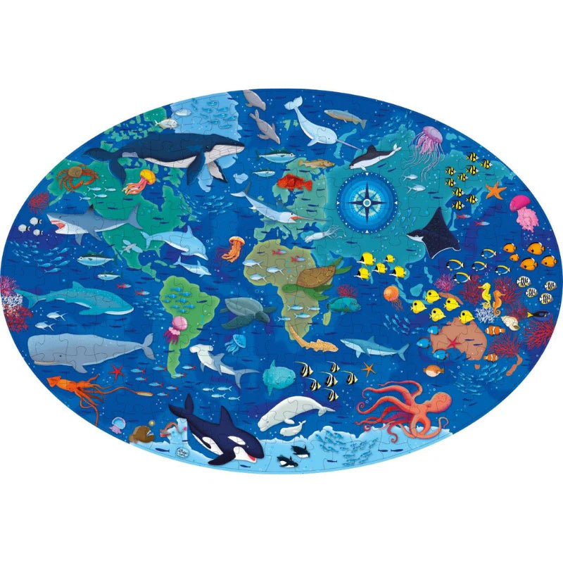 Travel, Learn & Explore The Sea Puzzle & Book