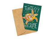 'Turtlely Awesome' Sea Turtle Greeting Card