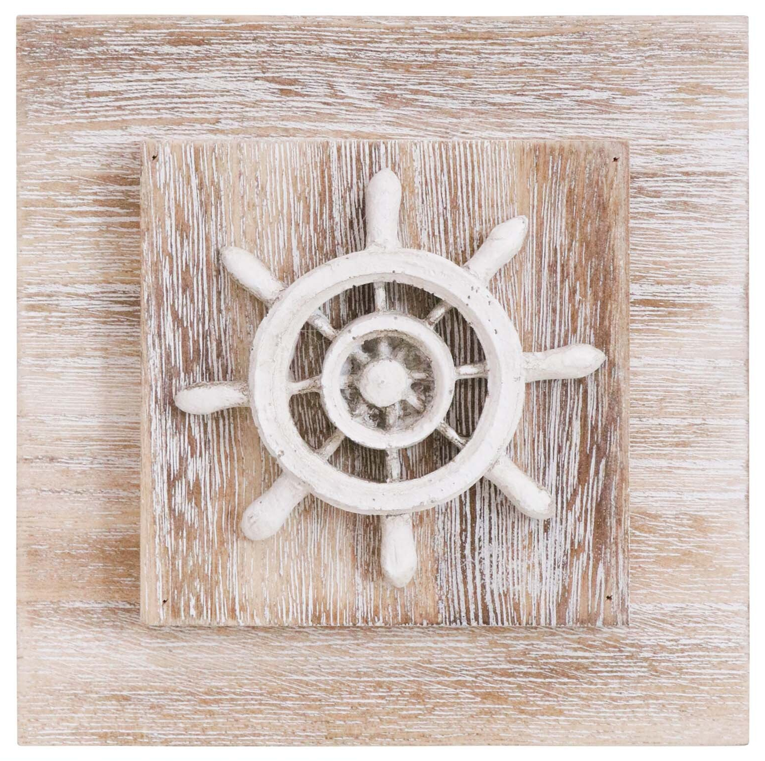 Wall Art Natural - Ships Wheel