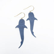 Denz & Co Whale Shark Earrings in Denim