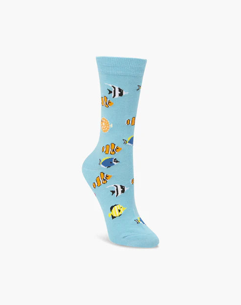 Bamboo Socks - Aquarium - 2-8 Sky Blue