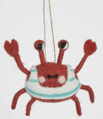 Little Swimmer Hanging Crab Decoration