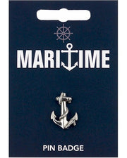 Anchor Pewter Pin Badge