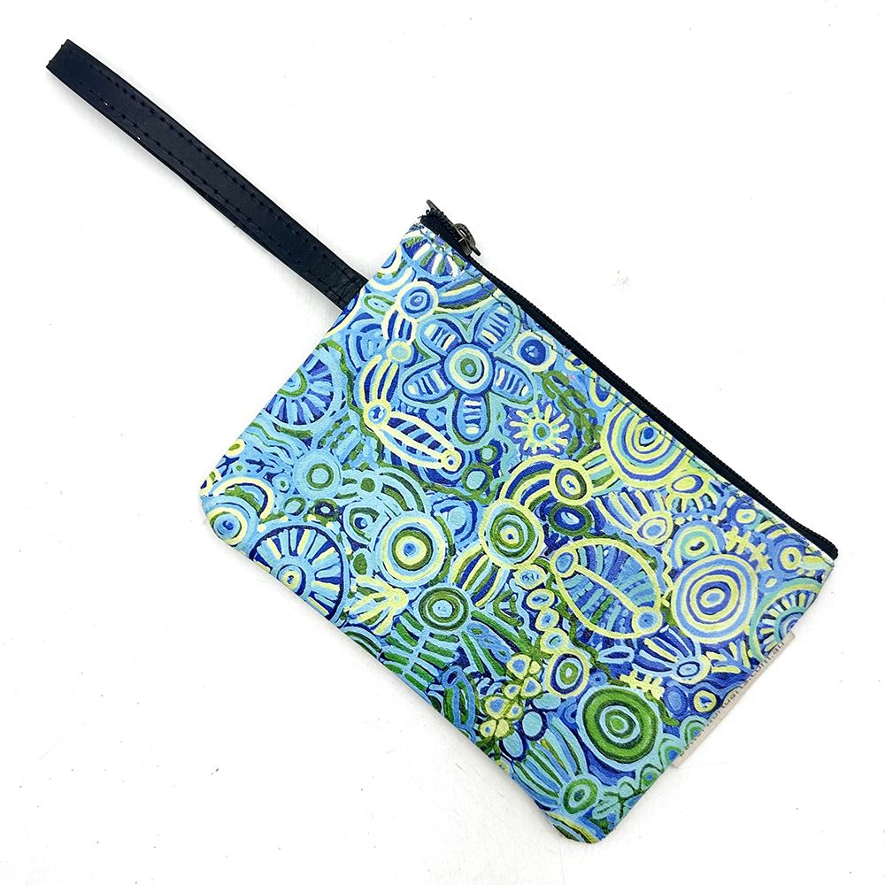 Printed Tiny Cosmetic Leather Purse - Cedric Varcoe