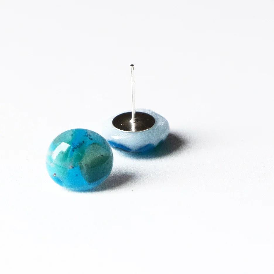 Ocean Essence Coastal Lagoon Stud Earrings