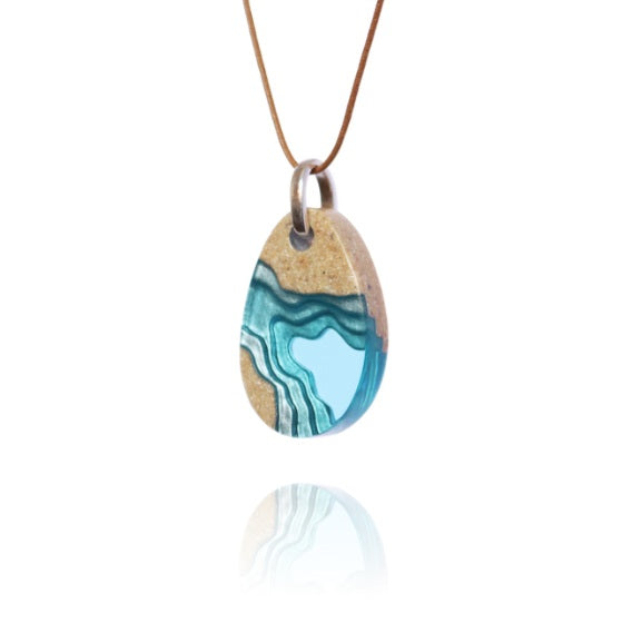 BoldB Cove Pendant Necklace - Aquamarine
