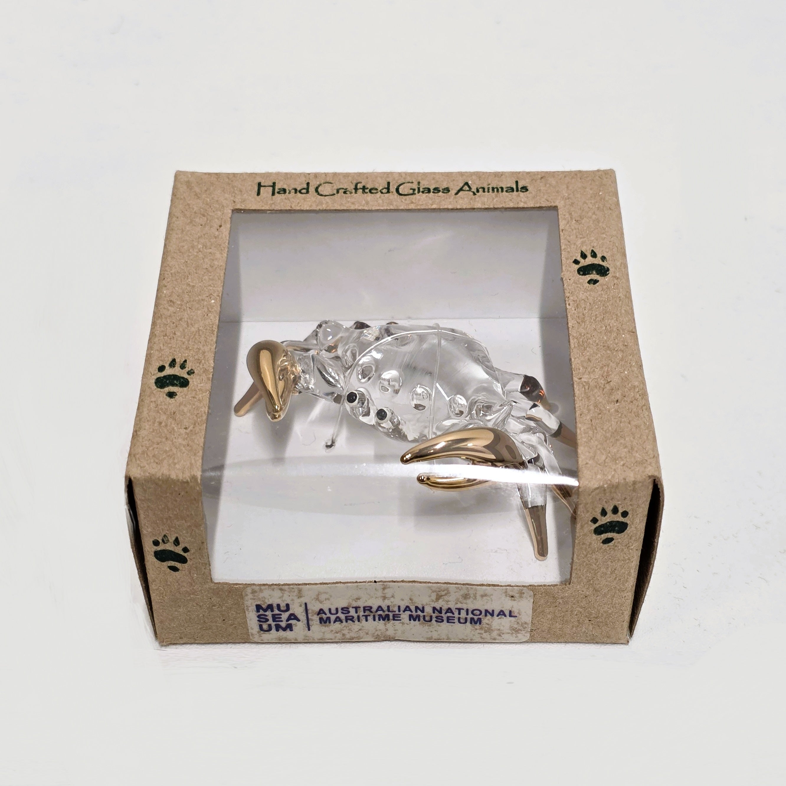 Glass Animal Figurine - Crab