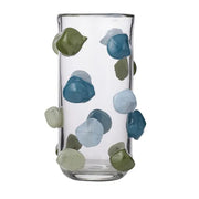 Miles Glass Vase Tall Clear/Ocean