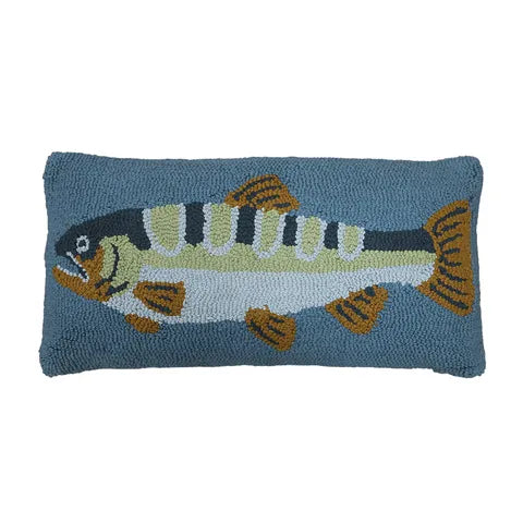 Big Catch Cotton Needlework Cushion