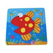 Jigsaw Puzzle - Fish 15x15cm