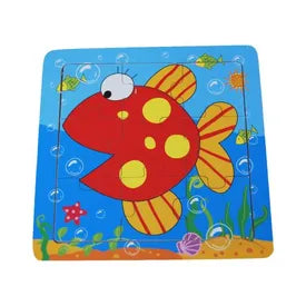 Jigsaw Puzzle - Fish 15x15cm