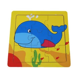 Jigsaw Puzzle - Whale 15x15cm