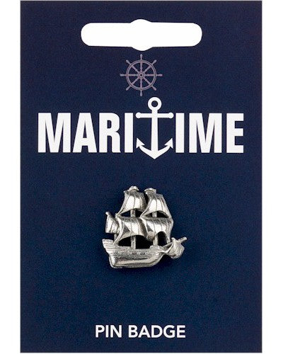 Galleon Pewter Pin Badge