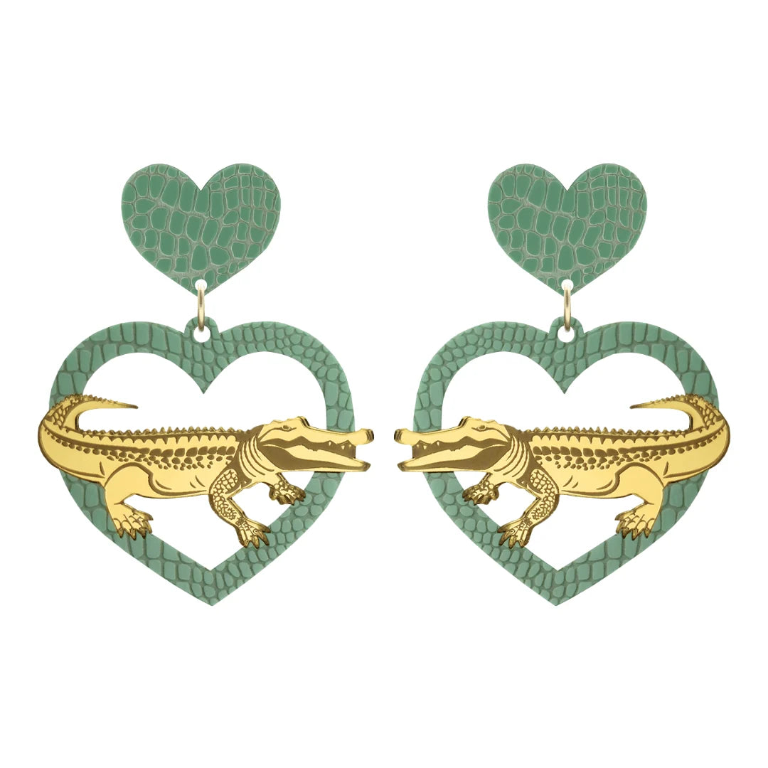 Haus of Dizzy 'Gator Feels' Earrings