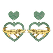 Haus of Dizzy 'Gator Feels' Earrings