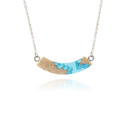 Bold B Necklace - Headlands Aqua