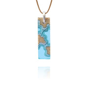 Bold B Necklace - Islands Aqua