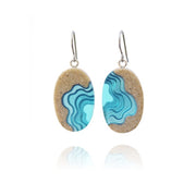 Bold B Earrings - Littoral Aqua