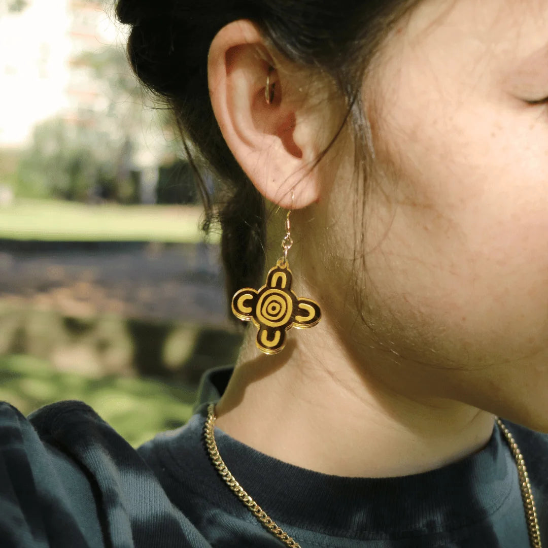 Haus of Dizzy Blak Collection - 'Meeting Place' Mirror Earrings