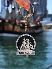 Endeavour Enamel Keyring