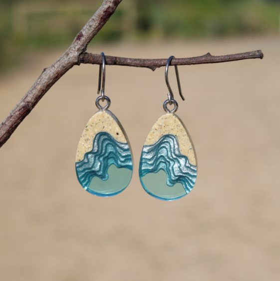 BoldB Earrings - Seashore Aqua