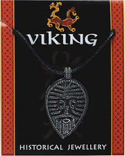 Viking Face Pewter Pendant