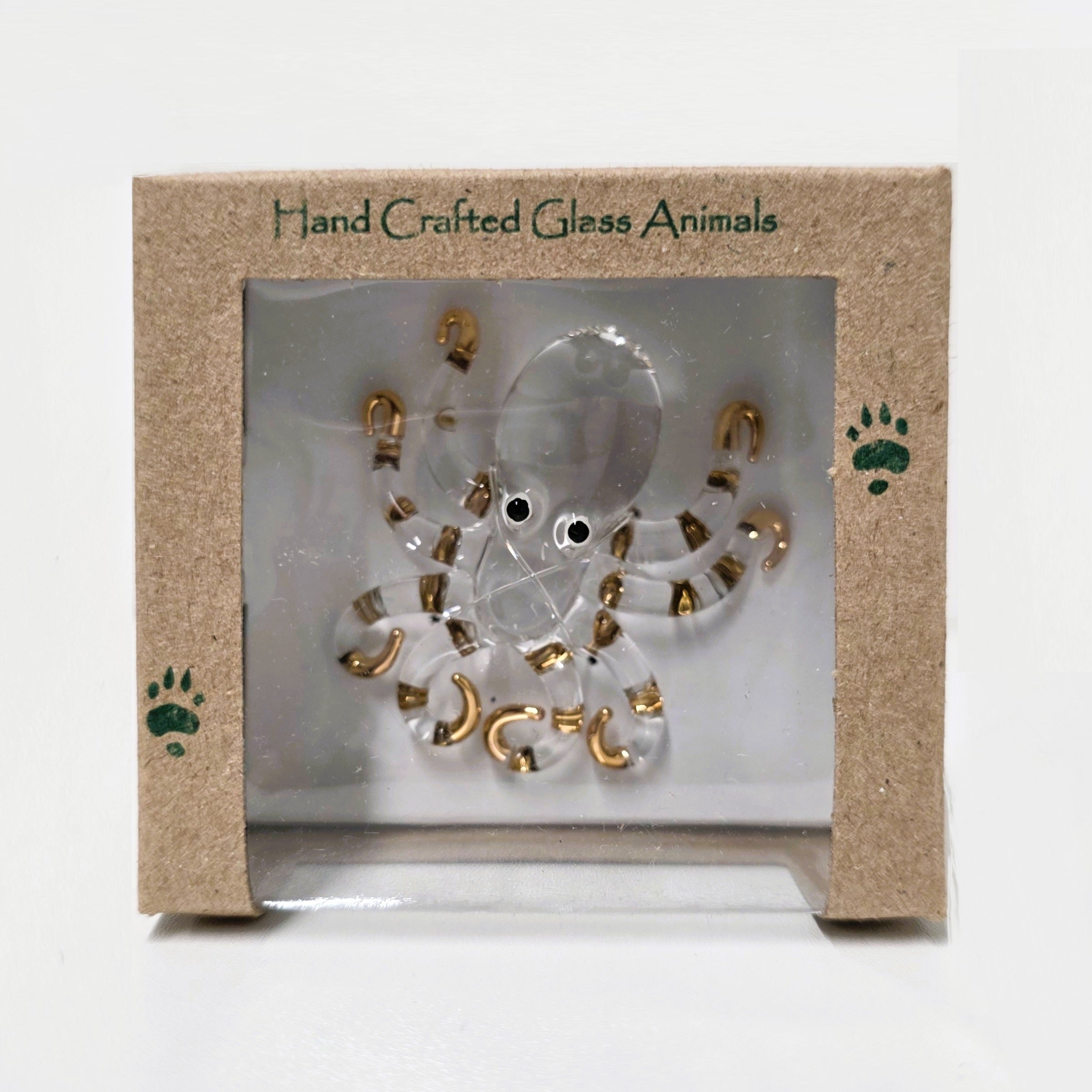Glass Animal Figurine - Wide Leg Octopus